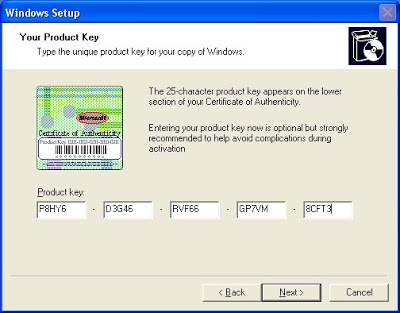 windows xp volume license key